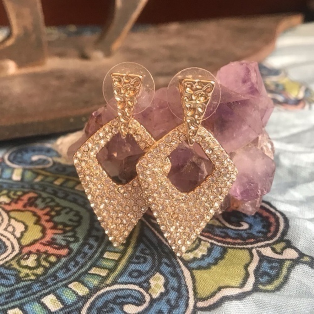 Sugarfina Pave Gold Earrings!